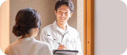 にこやかな自社職人たち